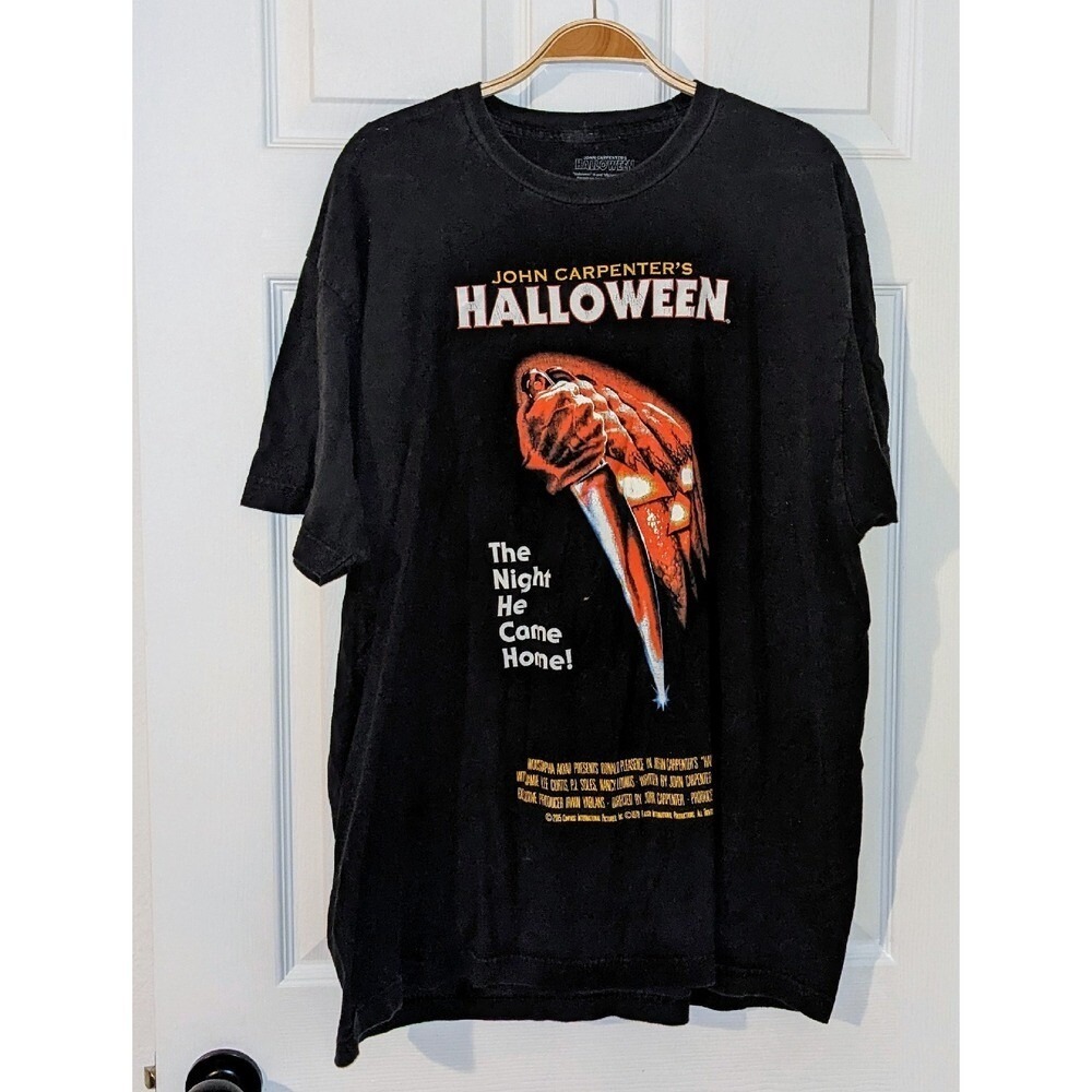 Halloween Movie T-Shirt John Carpenter's The Night He Came Home XL 1978‎ Graphic